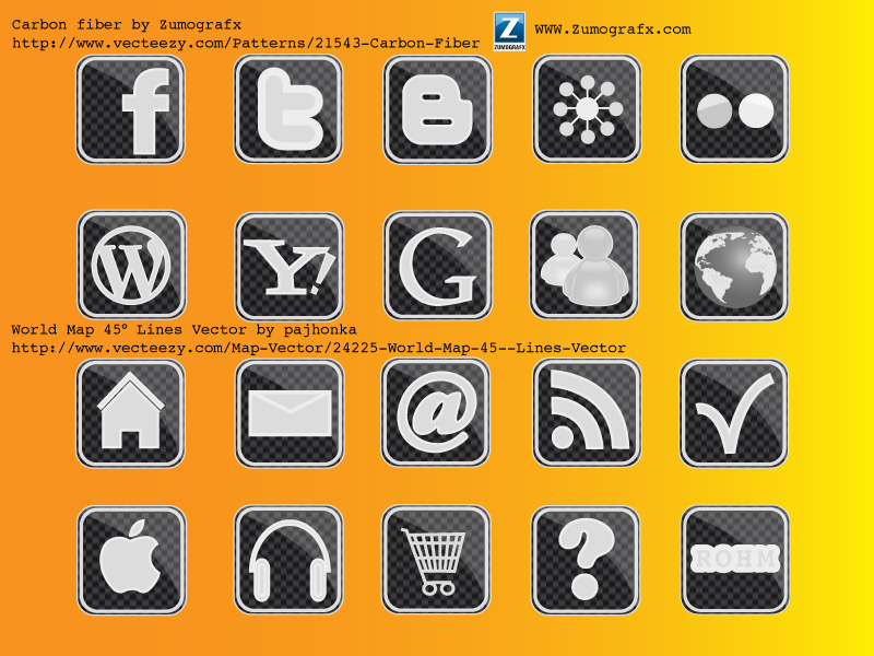 free vector Carbon Icons
